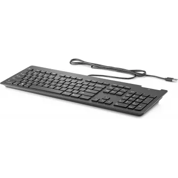 Teclado HP Business Slim Pan Nordic QWERTY preto USB com fios