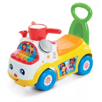 Veículo montável PULIO Fisher Price Ride-On Musical Parade amarelo
