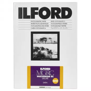 Papel Fotográfico Preto e Branco Brilhante ILFORD MG RC DL 25M 18x24 cm 25 Folhas