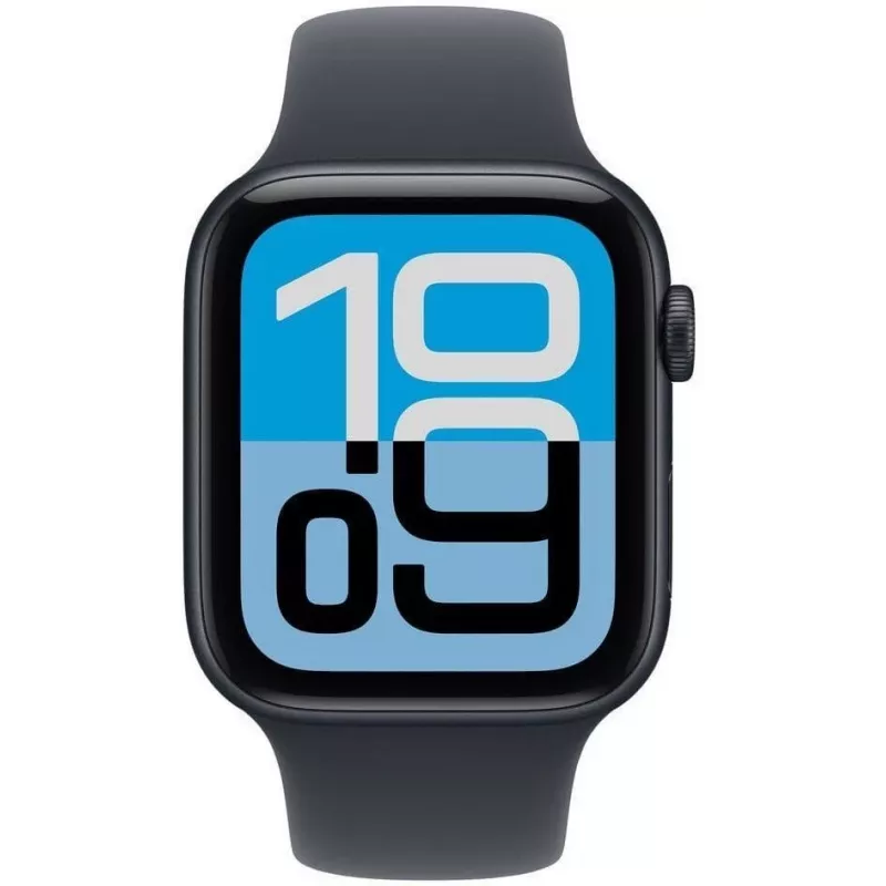Apple Watch SE 3 GPS 44mm Caixa de alumínio Midnight com bracelete desportiva Midnight M/L