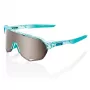 Óculos de desempenho 100% S2 HiPER Lente Espelhada Polished Translucent Mint