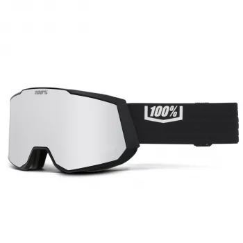 100% Snowcraft XL preto HiPER prateado espelhado óculos de esqui