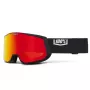 100% Snowcraft XL óculos de neve preto vermelho ML espelhado