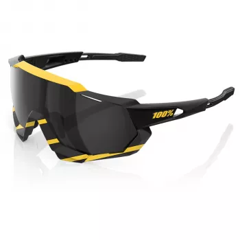 Óculos de desporto 100% Speedtrap Performance - Armação Soft Tact Hazard, Lente HiPER Silver Mirror