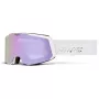 100% Snowcraft S óculos de neve branco HiPER lavanda espelhado