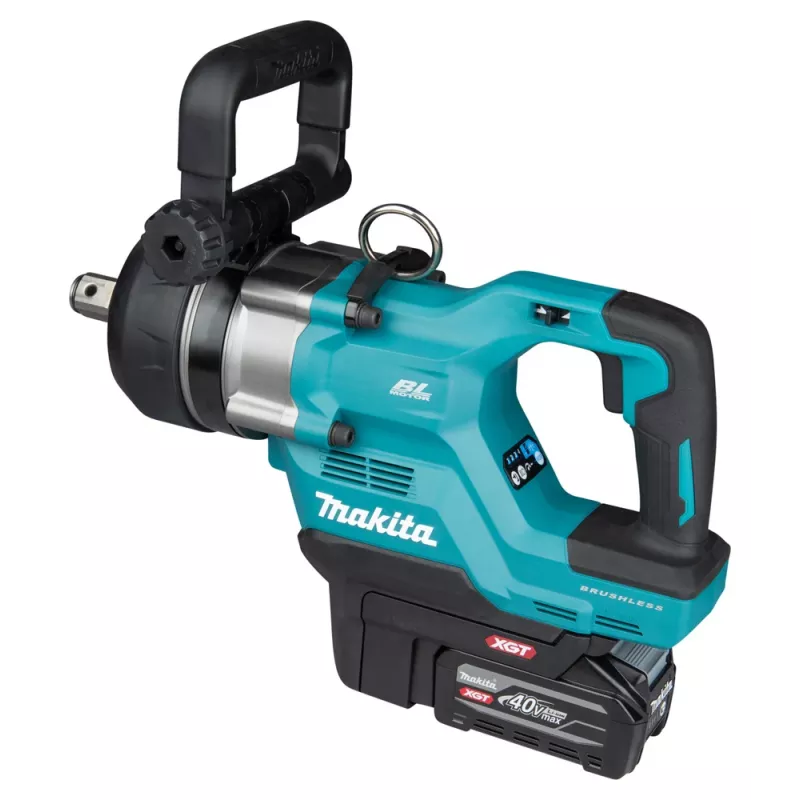 Chave de impacto a bateria Makita TW009G 40V Max XGT 1/2 polegadas encaixe quadrado 760 Nm