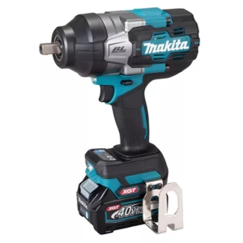 Chave de impacto a bateria Makita TW003GM201 XGT 40V Max, binário de desaperto 1600 Nm, encaixe quadrado 3/4 polegadas, com 2x baterias BL4040, carregador e mala