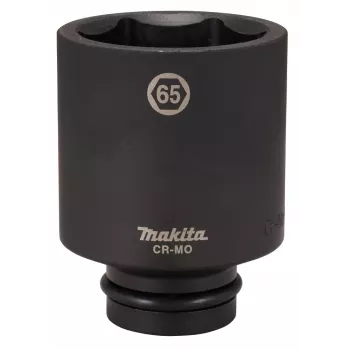 Makita chave de caixa de impacto com acionamento de 1 polegada 65 mm 6 pontos Cr-Mo preto fosfatado E-24810