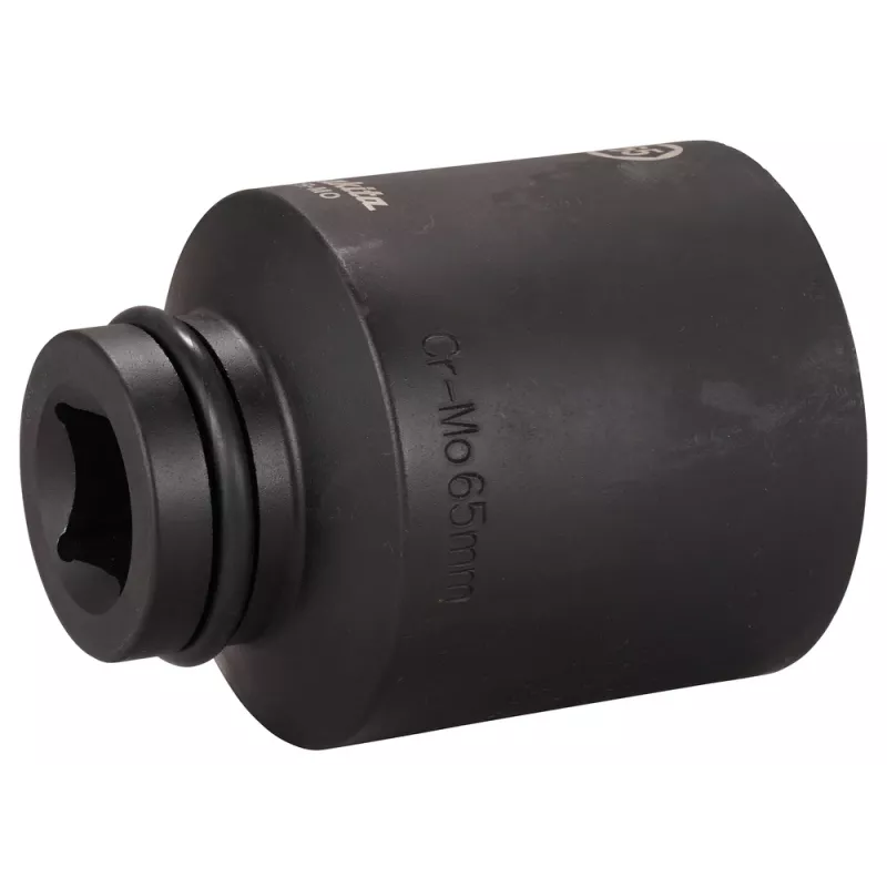 Makita chave de caixa de impacto com acionamento de 1 polegada 65 mm 6 pontos Cr-Mo preto fosfatado E-24810