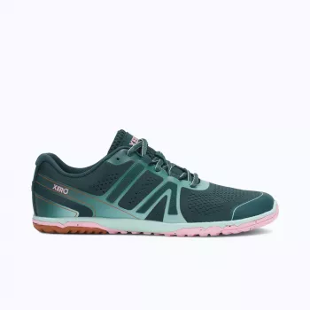 Sapatilhas de corrida minimalistas Xero Shoes HFS II para mulher - Sea Moss / Pink A Boo tamanho 38
