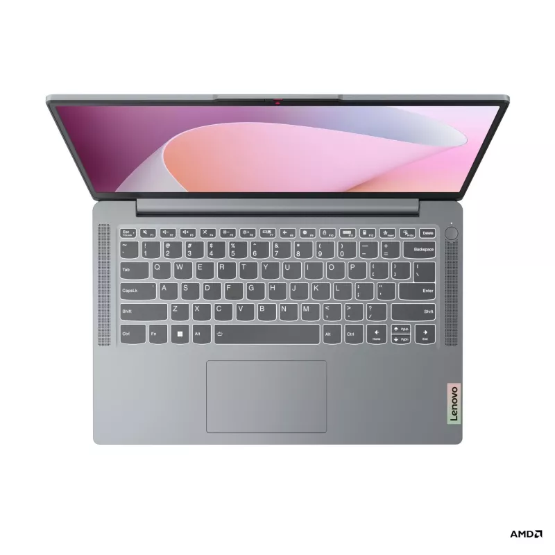 Lenovo IdeaPad Slim 3 14AMN8 82XN Portátil 14 inch Full HD, AMD Ryzen 3 7320U, 8 GB RAM, 128 GB SSD, AMD Radeon 610M, Windows 11 Home, cinzento ártico