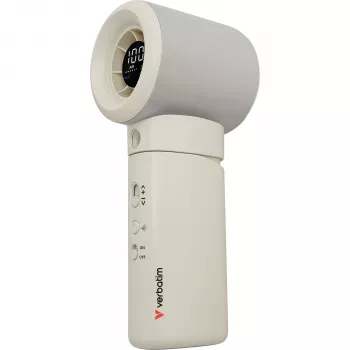 Ventoinha de mão Verbatim Cool 'n' Go Aqua Breeze 32344, Branco/Prateado