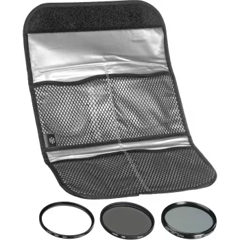 Hoya Digital Kit 62 mm - conjunto de filtros UV, CPL e ND8 com bolsa