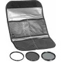 Hoya Digital Kit 62 mm - conjunto de filtros UV, CPL e ND8 com bolsa