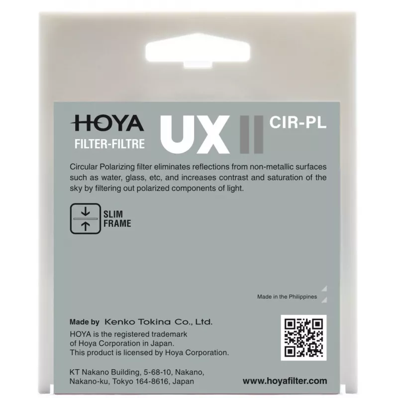 Filtro polarizador circular Hoya UX II CIR-PL 72 mm