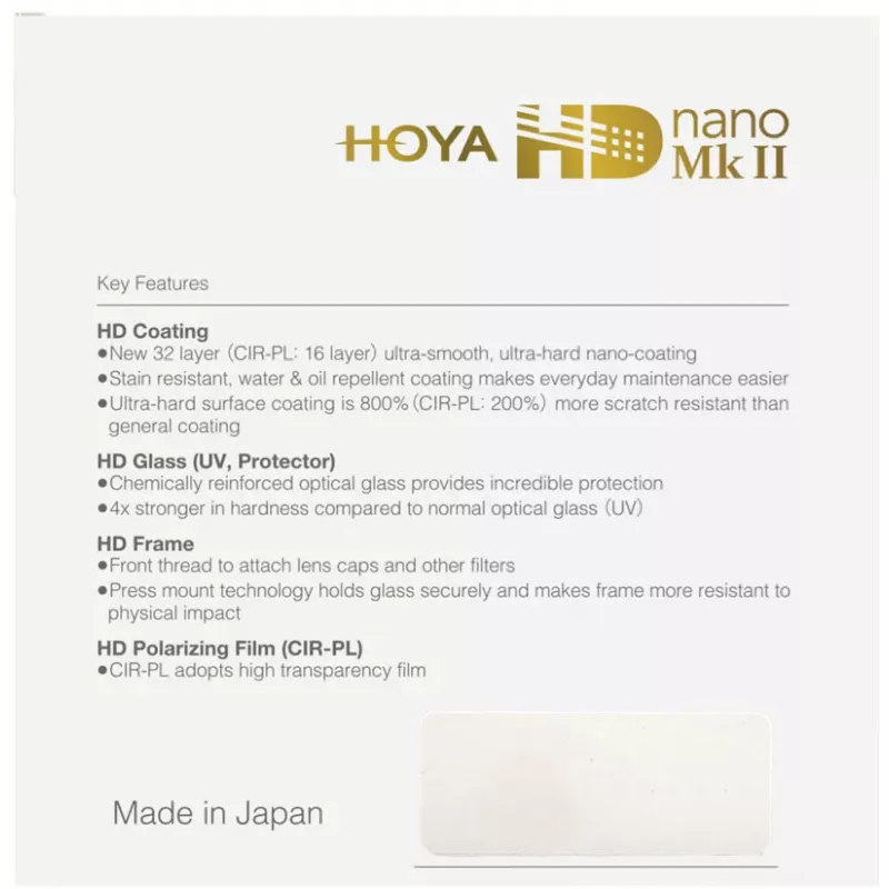 Hoya HD nano MkII UV 52 mm