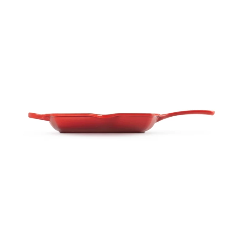 Le Creuset Grelhador em ferro fundido, quadrado, 26 cm, vermelho cereja