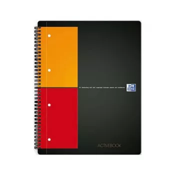 ELBA Activebook Caderno A4 quadriculado preto 80 folhas