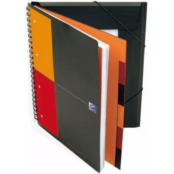 ELBA Organiser Book - 80 folhas - Preto - A4 - Encadernação em Espiral - 245 mm - 310 mm