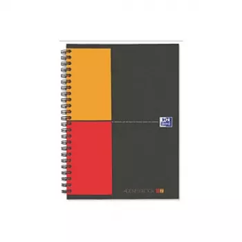 Oxford Touch Caderno A5 pautado 80 folhas Cinzento Laranja Vermelho