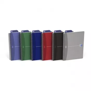 Oxford Office Essentials Caderno A5 pautado 96 páginas capa mate cor de laranja 90 g/m²