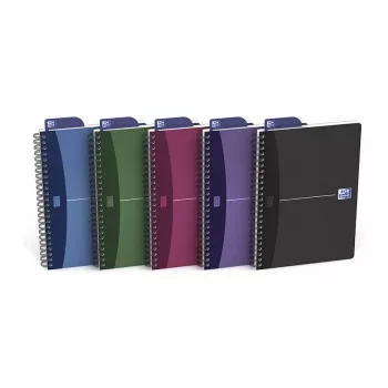 ELBA Oxford Office Caderno A5 Encadernação em Espiral 90 folhas Cinzento