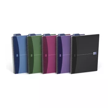 ELBA 100101918 Separador A4 90 folhas Azul Verde Cinzento Rosa Violeta