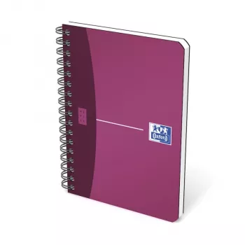 ELBA Oxford Office Caderno - Encadernação em Espiral - A6 - 90 folhas/180 páginas - quadriculado - várias cores - Polipropileno (PP)