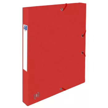 Caixa de documentos Oxford TOP FILE+ A4 2,5 cm vermelho
