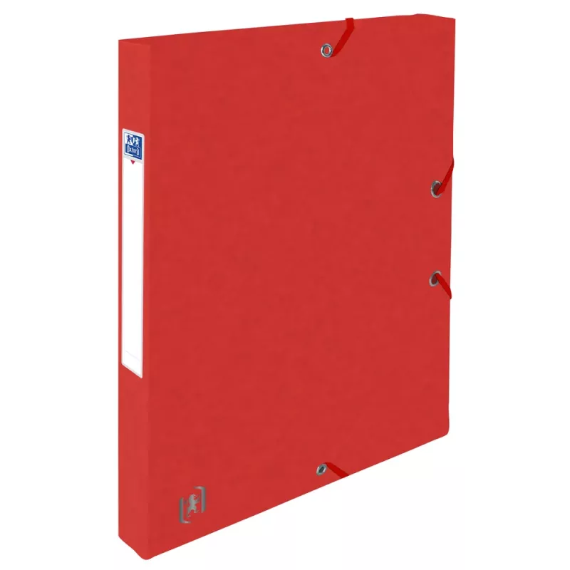 Caixa de documentos Oxford TOP FILE+ A4 2,5 cm vermelho