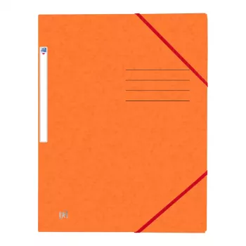 Pasta com elástico Oxford TOP FILE+ A4 laranja - material de escritório