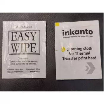Armor INKANTO toalhetes de limpeza para cabeça de impressão térmica - 100 saquetas seladas individualmente