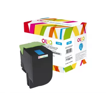 Armor OWA Tinteiro remanufaturado ciano (alternativa ao Lexmark 80C2SC0)