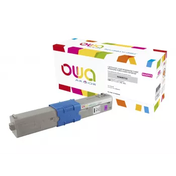 Armor OWA Tinteiro remanufaturado magenta compatível com OKI 44469723