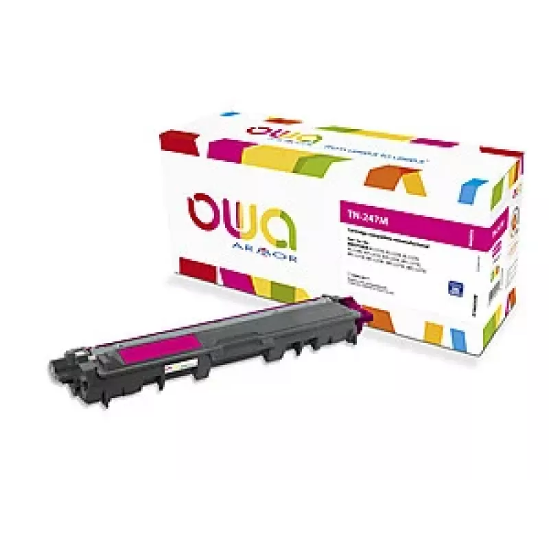 ARMOR OWA Tinteiro compatível para Brother TN-247M magenta 2.300 páginas com chip