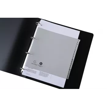 Exacompta Separadores A-Z meio formato cinzento 20 separadores 1 conjunto