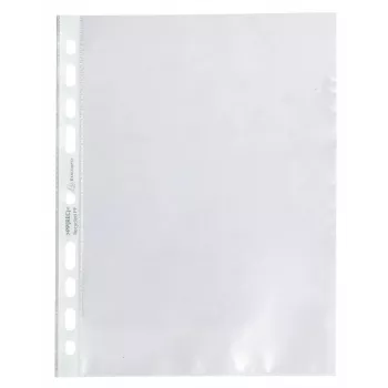 Exacompta Forever capas perfuradas A5 pack de 50 transparente gofrado 0,06 mm