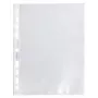 Exacompta Forever capas perfuradas A5 pack de 50 transparente gofrado 0,06 mm