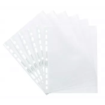 Exacompta Forever capas perfuradas A5 pack de 50 transparente gofrado 0,06 mm