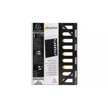 Exacompta 55334E Forever pasta de documentos A4 polipropileno preto 320x240 mm