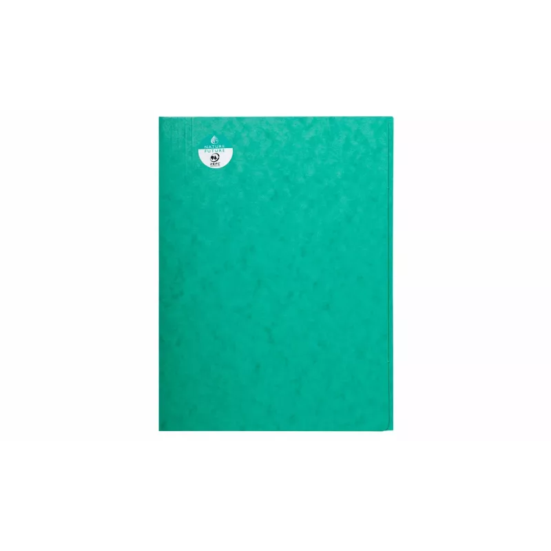 Exacompta 56415E pasta de relatório A4 verde 200 folhas 3 mm de lombada cartão reciclado