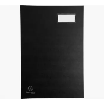 Exacompta 57021E dossier de arquivo com mecanismo de alavanca A4 cartão preto 80 mm de lombada