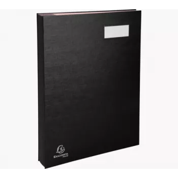 Exacompta 57021E dossier de arquivo com mecanismo de alavanca A4 cartão preto 80 mm de lombada