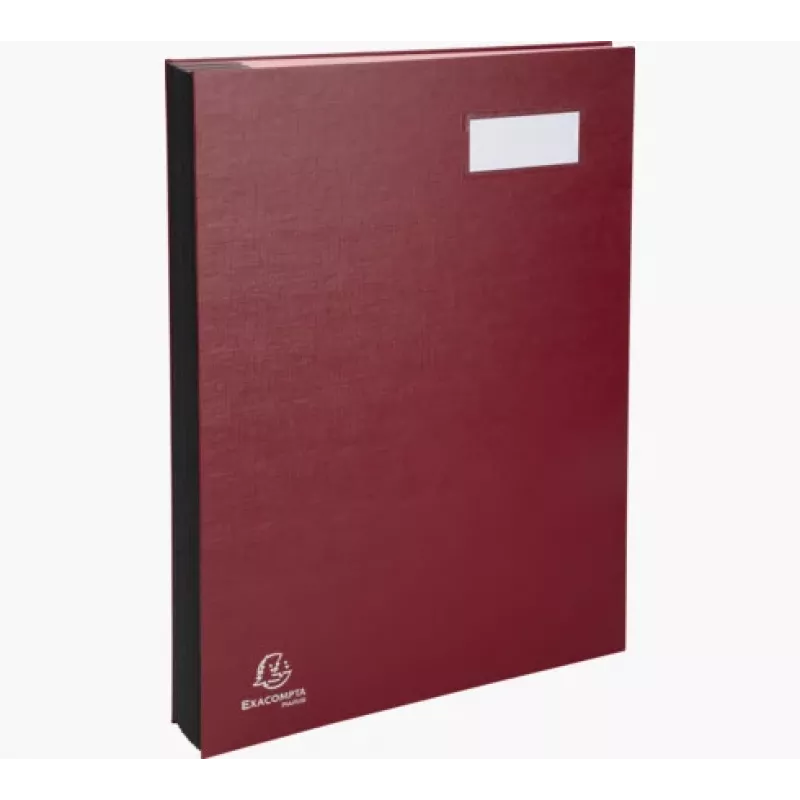 Exacompta 57025E Pasta de assinaturas A4, vermelho