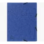 Exacompta Colorspan pasta com elástico A4 azul 355 g/m² 3 abas com elástico
