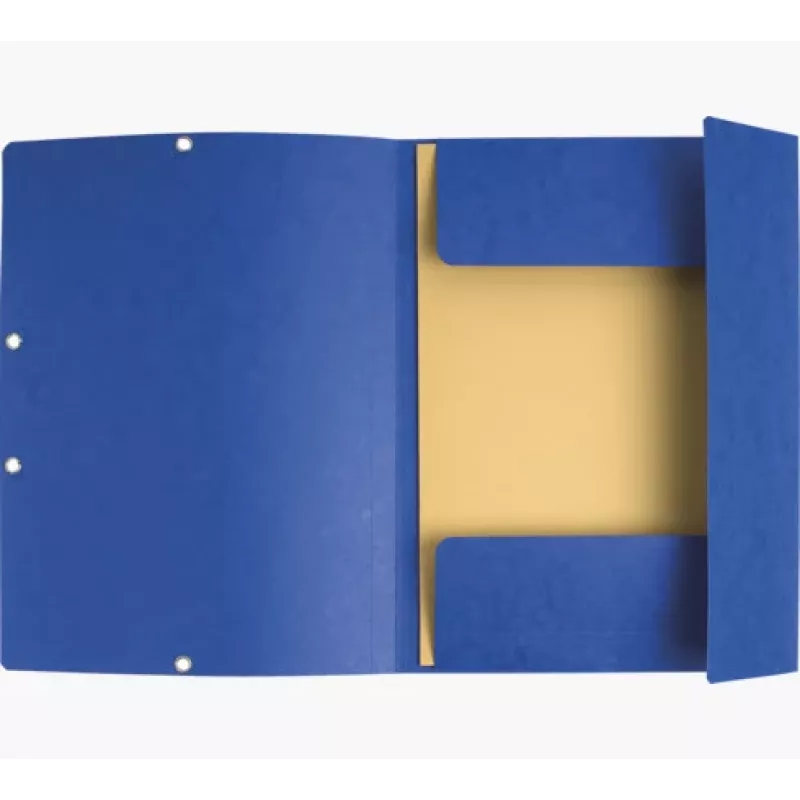 Exacompta Colorspan pasta com elástico A4 azul 355 g/m² 3 abas com elástico