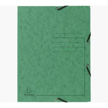 Exacompta pasta de arquivo 55403E DIN A4 3 abas cartão verde