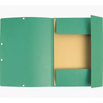 Exacompta pasta de arquivo 55403E DIN A4 3 abas cartão verde