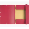 Exacompta pasta de arquivo A4 3 abas cartão vermelho 55405E