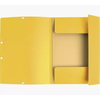 Exacompta pasta de coleção 55409E DIN A4 3 abas cartão amarelo